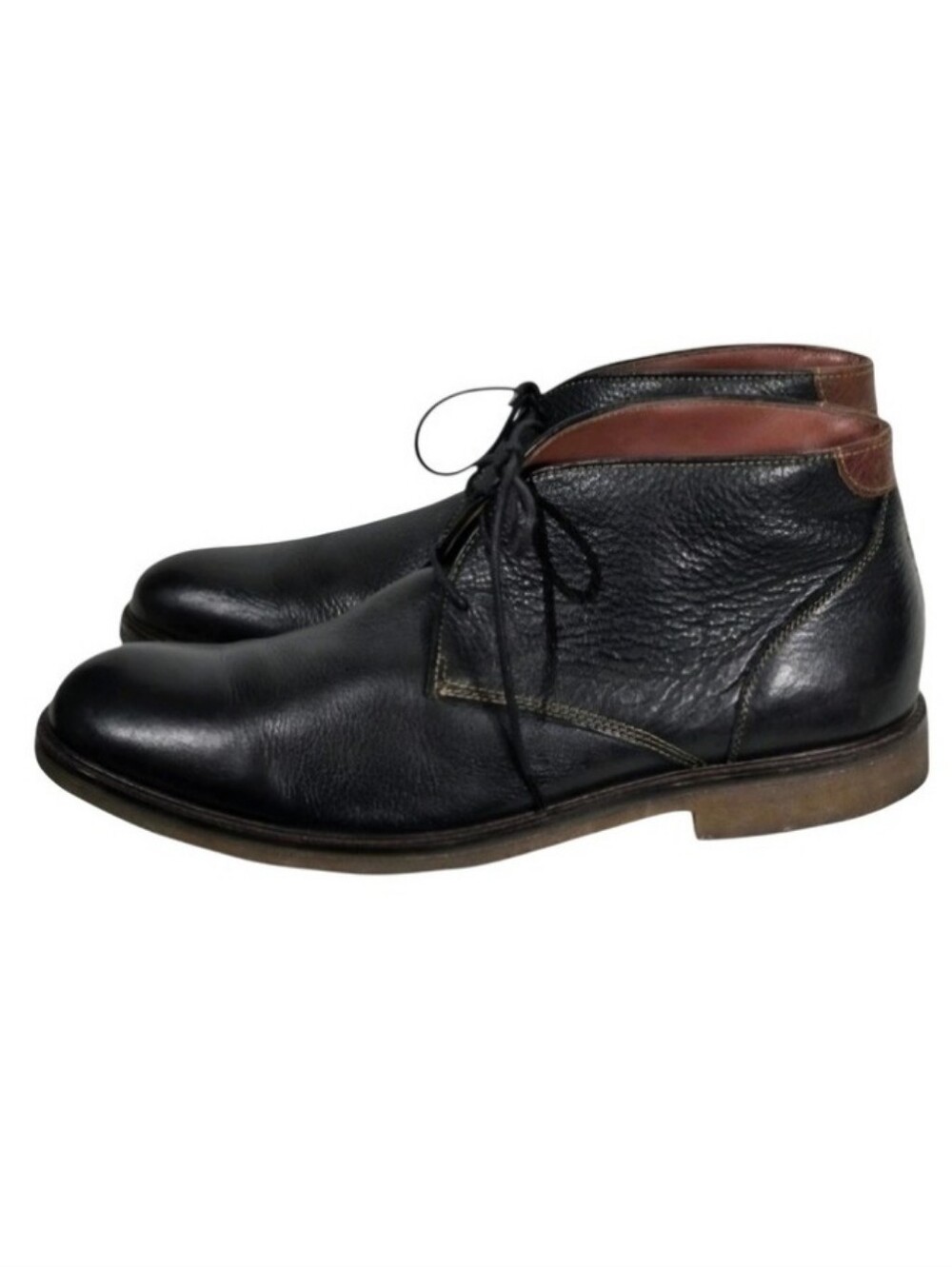 Johnston Murphy Men's Copeland Chukka Brown Tumbled Leather Boot Size 13 M